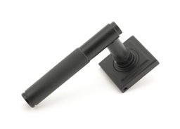 [45678] Matt Black Brompton Lever on Rose Set (Square) - 45678