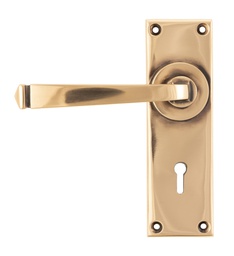 [45787] Polished Bronze Avon Lever Lock Set - 45787