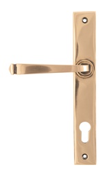 [45791] Polished Bronze Avon Slimline Lever Espag. Lock Set - 45791