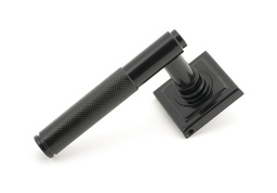[50008] Black Brompton Lever on Rose Set (Square) - Unsprung - 50008