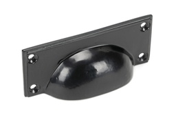 [46135] Black Art Deco Drawer Pull - 46135
