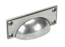 [46137] Pewter Art Deco Drawer Pull - 46137
